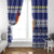 Nauru Christmas Window Curtain Cute Santa Coat Of Arms Merry Xmas - Polynesian Pride