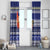 Nauru Christmas Window Curtain Cute Santa Coat Of Arms Merry Xmas - Polynesian Pride