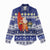 Nauru Christmas Women Casual Shirt Cute Santa Coat Of Arms Merry Xmas - Polynesian Pride