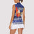 Nauru Christmas Women Sleeveless Polo Shirt Cute Santa Coat Of Arms Merry Xmas - Polynesian Pride