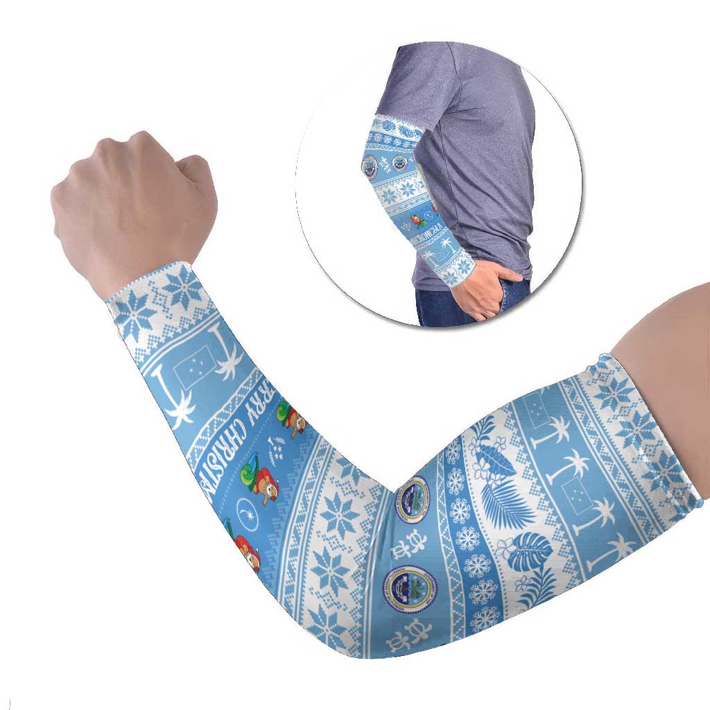 FSM Christmas Arm Sleeves Merry Xmas Federated States of Micronesia - Polynesian Pride