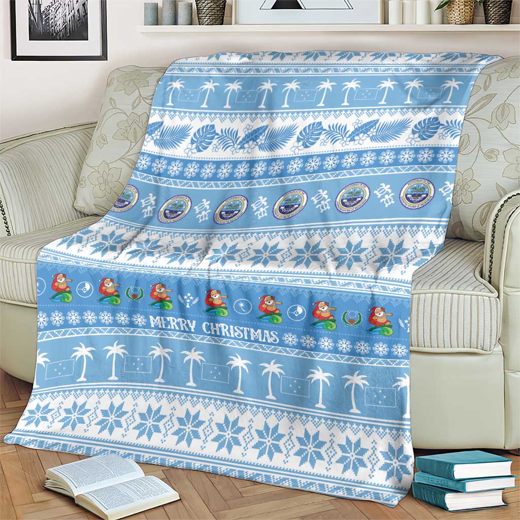 FSM Christmas Blanket Merry Xmas Federated States of Micronesia - Polynesian Pride