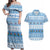 FSM Christmas Couples Matching Off Shoulder Maxi Dress and Hawaiian Shirt Merry Xmas Federated States of Micronesia - Polynesian Pride