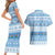FSM Christmas Couples Matching Short Sleeve Bodycon Dress and Hawaiian Shirt Merry Xmas Federated States of Micronesia - Polynesian Pride