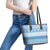 FSM Christmas Leather Tote Bag Merry Xmas Federated States of Micronesia - Polynesian Pride