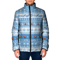 FSM Christmas Padded Jacket Merry Xmas Federated States of Micronesia - Polynesian Pride