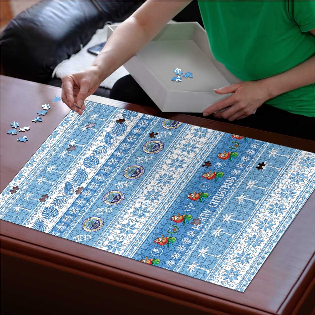 FSM Christmas Puzzle Merry Xmas Federated States of Micronesia - Polynesian Pride