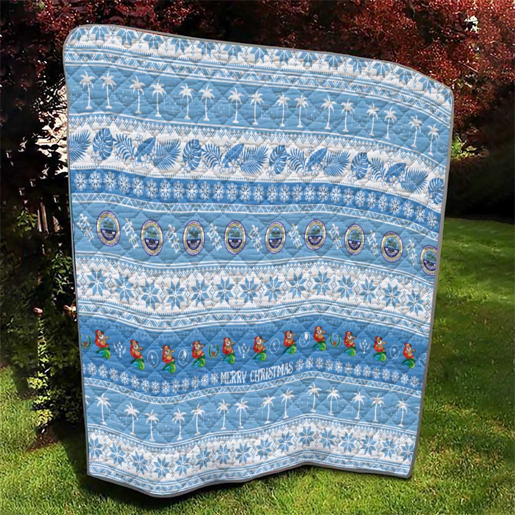 FSM Christmas Quilt Merry Xmas Federated States of Micronesia - Polynesian Pride