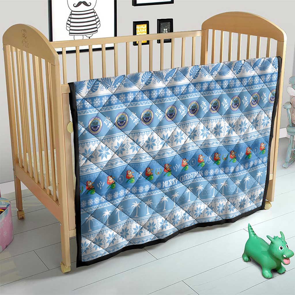 FSM Christmas Quilt Merry Xmas Federated States of Micronesia - Polynesian Pride