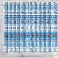 FSM Christmas Shower Curtain Merry Xmas Federated States of Micronesia - Polynesian Pride