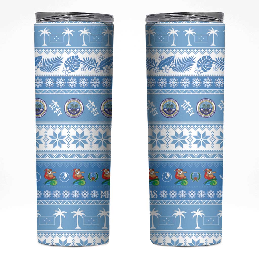 FSM Christmas Skinny Tumbler Merry Xmas Federated States of Micronesia - Polynesian Pride