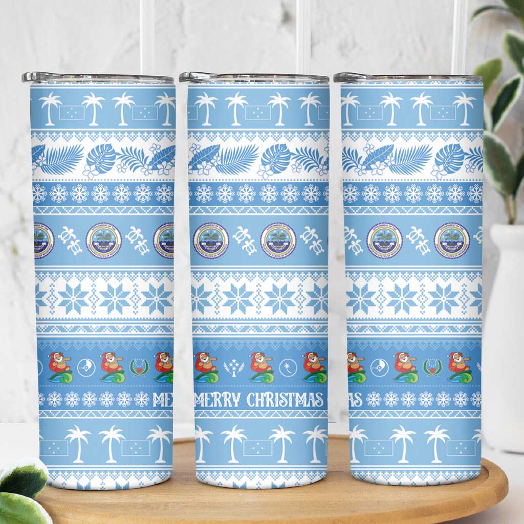 FSM Christmas Skinny Tumbler Merry Xmas Federated States of Micronesia - Polynesian Pride