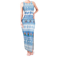 FSM Christmas Tank Maxi Dress Merry Xmas Federated States of Micronesia - Polynesian Pride