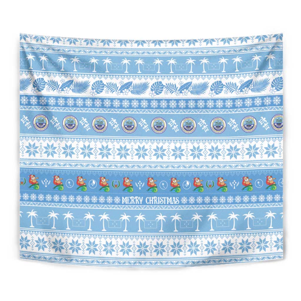 FSM Christmas Tapestry Merry Xmas Federated States of Micronesia - Polynesian Pride