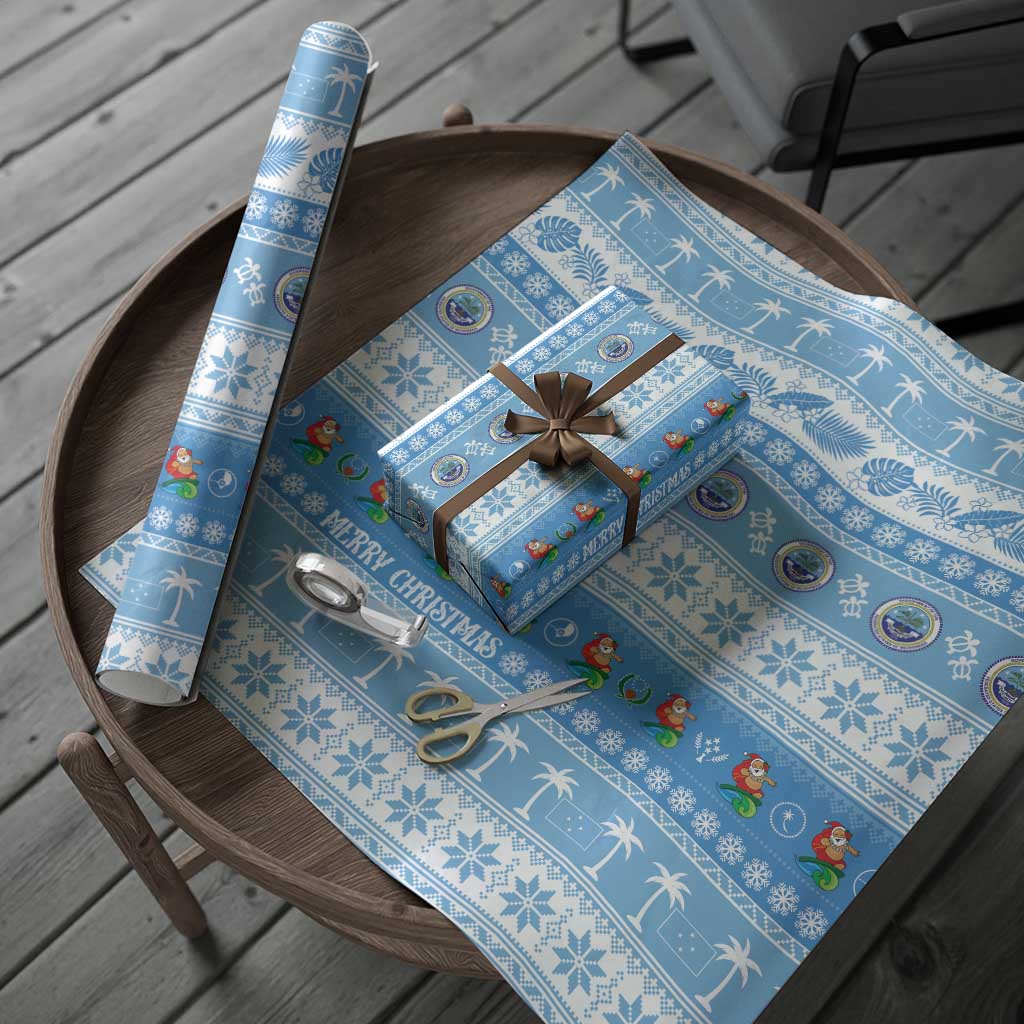 FSM Christmas Wrapping Paper Merry Xmas Federated States of Micronesia - Polynesian Pride