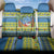 Palau Christmas Back Car Seat Cover Chilling Santa Ungil Kurismas - Polynesian Pride