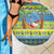 Palau Christmas Beach Blanket Chilling Santa Ungil Kurismas - Polynesian Pride