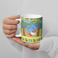 Palau Christmas Ceramic Mug Chilling Santa Ungil Kurismas - Polynesian Pride