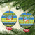 Palau Christmas Ceramic Ornament Chilling Santa Ungil Kurismas - Polynesian Pride