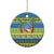Palau Christmas Ceramic Ornament Chilling Santa Ungil Kurismas - Polynesian Pride