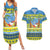 Palau Christmas Couples Matching Summer Maxi Dress and Hawaiian Shirt Chilling Santa Ungil Kurismas - Polynesian Pride