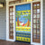 Palau Christmas Door Cover Chilling Santa Ungil Kurismas - Polynesian Pride