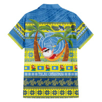 Palau Christmas Family Matching Long Sleeve Bodycon Dress and Hawaiian Shirt Chilling Santa Ungil Kurismas - Polynesian Pride