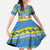 Palau Christmas Family Matching Off The Shoulder Long Sleeve Dress and Hawaiian Shirt Chilling Santa Ungil Kurismas - Polynesian Pride