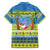 Palau Christmas Family Matching Off The Shoulder Long Sleeve Dress and Hawaiian Shirt Chilling Santa Ungil Kurismas - Polynesian Pride