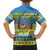 Palau Christmas Family Matching Off Shoulder Short Dress and Hawaiian Shirt Chilling Santa Ungil Kurismas - Polynesian Pride