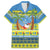 Palau Christmas Family Matching Short Sleeve Bodycon Dress and Hawaiian Shirt Chilling Santa Ungil Kurismas - Polynesian Pride