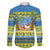Palau Christmas Family Matching Short Sleeve Bodycon Dress and Hawaiian Shirt Chilling Santa Ungil Kurismas - Polynesian Pride