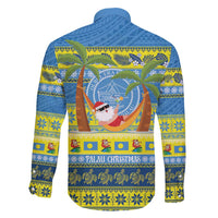 Palau Christmas Family Matching Summer Maxi Dress and Hawaiian Shirt Chilling Santa Ungil Kurismas - Polynesian Pride