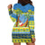 Palau Christmas Hoodie Dress Chilling Santa Ungil Kurismas - Polynesian Pride