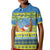 Palau Christmas Kid Polo Shirt Chilling Santa Ungil Kurismas - Polynesian Pride