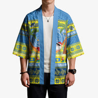 Palau Christmas Kimono Chilling Santa Ungil Kurismas - Polynesian Pride