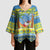 Palau Christmas Kimono Sleeve Blouse Chilling Santa Ungil Kurismas - Polynesian Pride