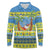 Palau Christmas Long Sleeve Polo Shirt Chilling Santa Ungil Kurismas - Polynesian Pride
