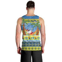 Palau Christmas Men Tank Top Chilling Santa Ungil Kurismas - Polynesian Pride