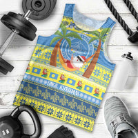 Palau Christmas Men Tank Top Chilling Santa Ungil Kurismas - Polynesian Pride