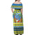 Palau Christmas Off Shoulder Maxi Dress Chilling Santa Ungil Kurismas - Polynesian Pride