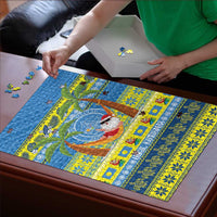 Palau Christmas Puzzle Chilling Santa Ungil Kurismas - Polynesian Pride