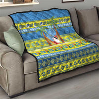 Palau Christmas Quilt Chilling Santa Ungil Kurismas - Polynesian Pride