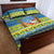 Palau Christmas Quilt Bed Set Chilling Santa Ungil Kurismas - Polynesian Pride