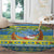 Palau Christmas Round Carpet Chilling Santa Ungil Kurismas - Polynesian Pride