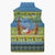 Palau Christmas Sleeveless Puffer Jacket Chilling Santa Ungil Kurismas - Polynesian Pride