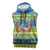 Palau Christmas Sleeveless Zip Hoodie Chilling Santa Ungil Kurismas - Polynesian Pride