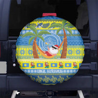 Palau Christmas Spare Tire Cover Chilling Santa Ungil Kurismas - Polynesian Pride