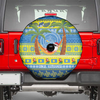 Palau Christmas Spare Tire Cover Chilling Santa Ungil Kurismas - Polynesian Pride