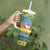 Palau Christmas Tumbler With Handle Chilling Santa Ungil Kurismas - Polynesian Pride